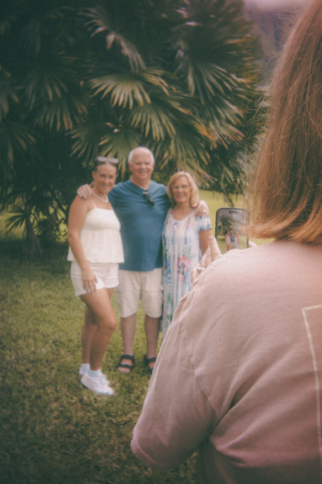 group of seniors in garden